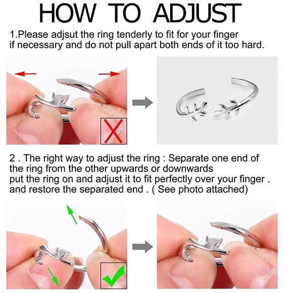 Silver Stainless Steel Witch Celtic Viking Cross Knot Adjustable Open Ring NWOT - Picture 7 of 15